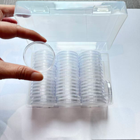 50pcs 40.6mm Coin Capsule Collection Stockage Ensemble US Coin Box American Silver Eagle Coin Case
