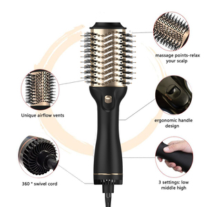 Cepillo Secador de Pelo Profesional de un Solo Paso, Voluminizador, Alisador, Rizador, Peine, Secador de Pelo Eléctrico con Iones, Cepillo de Aire Caliente - Product Image 4