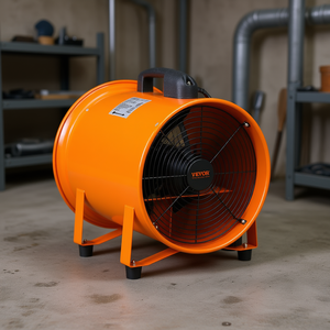 Ventilatore industriale Vevor da 16 pollici, 1350W, portatile, per aspirazione e ventilazione, resistente, a cilindro, per officina e garage - Product Image 2
