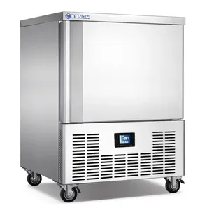 5 Trays Commercial Catering Kitchen Refrigerator Meat Fridge Frozen Blast Chiller Freezer Shock Freezer for Fish