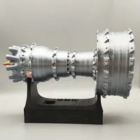 Mini moteur de ventilateur Turbo assembler modèle de moteur d'avion bricolage faire expérience scientifique électrique jouet affichage cadeau en Stock