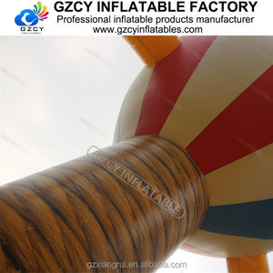 Château gonflable combiné pour enfants, type montgolfière, pour extérieur, avec zone de danger, toboggan, en PVC, facile à installer - Product Image 5