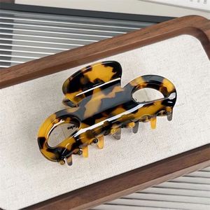 กิ๊บติดผมอะซิเตททรงกลวงรูปเลข 8 - กิ๊บติดผมลายกระลายเต่าสไตล์วินเทจประดับมุกสำหรับทรงผมครึ่ง<span class=keywords><strong>หัว</strong></span> - Product Image 5