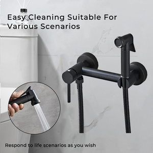 Bathroom Accessories Wall Mounted Toilet <strong>Bidet</strong> Spray Set Brass Hot and Cold Water <strong>Bidet</strong> Shattaf Faucet <strong>Taps</strong> <strong>for</strong> Hotel Use - Product Image 4