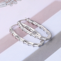 Boucles d'oreilles créoles en laiton plaqué or 18 carats personnalisables Bijoux personnalisés pour femmes pour cadeau