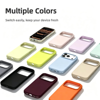Nouvelle coque de téléphone portable antichoc en silicone liquide 2026 avec trou pour cordon multi-positions, protection portable pour iPhone 18 Pro Max