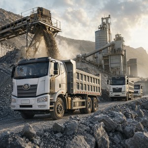 Nouveau Camion Benne Diesel Lourd 6x4 pour Carrière de Calcaire 310-350HP 10 Pneus Benne Arrière Compacte Export Afrique Asie du Sud-Est - Product Image 1