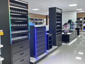 APEX Maßgefertigter Zigaretten-Präsentationsständer aus Metall mit RGB-Beleuchtung für Rauchershops - Product Image 6