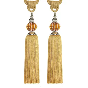 Borla <span class=keywords><strong>de</strong></span> cortina larga decorativa marrón, muestra gratis, <span class=keywords><strong>precio</strong></span> <span class=keywords><strong>de</strong></span> fábrica - Product Image 1