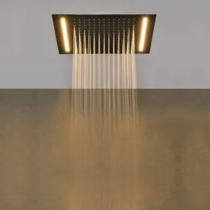 2022新着ホットセール高品質LEDライトバンドカスタムメイド降雨多機能天井壁掛けLEDシャワーヘッド