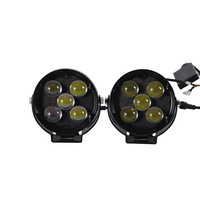 Projecteur LED à 7 lentilles, phare rond, lentille optique, faisceau focalisé, lampe auxiliaire