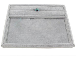 Mode moderne de table noir PU velours luxe bijoux organisateur boucle d'oreille Bracelet présentoir - Product Image 4