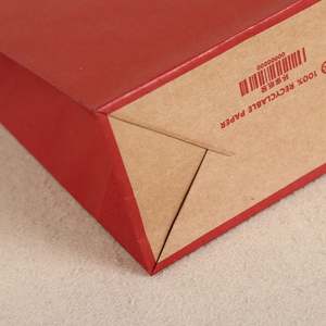 KM Custom Recycled Kraft Luxury Branded Cardboard 8-Color Printed Durable Gift Shopping Food Takeaway Paper Bags Custom - Product Image 3