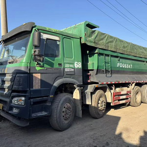 Camión volquete HOWO 8*4 usado, precio económico, excelente rendimiento. Camión volquete HOWO usado en venta, 12 neumáticos. - Product Image 1