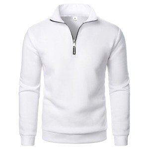 Felpa da <span class=keywords><strong>uomo</strong></span> in pile casual con mezza zip e collo alto, <span class=keywords><strong>taglie</strong></span> forti, semplice e alla moda, per il commercio transfrontaliero all'ingrosso - Product Image 6