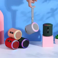 Haut-parleur sans fil portable étanche multicolore stéréo TG373 avec recharge sans fil pour ordinateur, téléphone portable et fêtes en extérieur