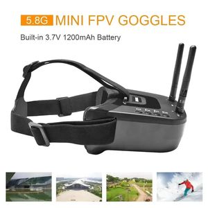 <span class=keywords><strong>VR009</strong></span>แว่นตา FPV 5.8G 40CH 3นิ้ว480x320 HD DVR ชุดหูฟังหลากหลายสำหรับแข่ง RC Quadcopter กล้อง Drone - Product Image 2
