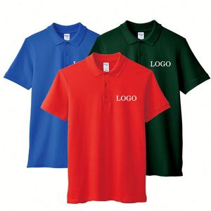 Design Custom for Polo T-Shirt for Men Promotional Golf Uniform with Short Sleeve and Logo Printed Anti-Wrinkle Knitted Fabric - Product Image 1