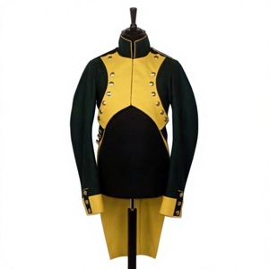 New Colonel Lincoln 1st Reg Century M Style Tailcoat Vested 23th French Green Dragoon Hussar Tail coat - Product Image 1