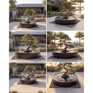 Macetero de Bonsái con Fuente de Agua de Acero Inoxidable 316L, 130 cm x 35 cm de Alto, para Jardines, Hoteles, Villas, Terrazas, Vestíbulos, Oficinas y Paisajismo - Product Image 3