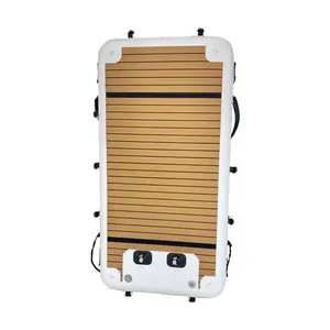 Aufblasbare Schwimmdock plattform Neues Design See schwimmdock plattform Aufblasbarer Jet-Ski-Docking ponton mit Leiter