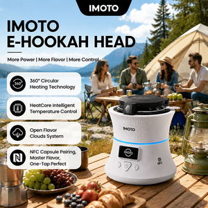Tête de chicha électrique IMOTO NFC intelligente, portable, facile à nettoyer, rechargeable, tête de chicha électronique intelligente avec contrôle de température - Product Image 1