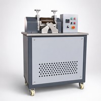 Machine de granulation de plastique à deux rouleaux pour PVC, PE, PP, EVA, mélange de masterbatch, dispersion, granulation, laboratoire d'échantillonnage