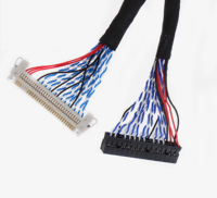 Kabel pengganti layar Video Flex LED LCD LVDS terisolasi PVC tahan lama untuk HP Pavilion & Dell Inspiron Series