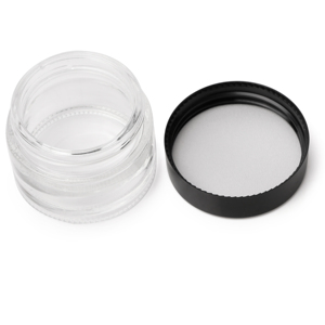 Glass Jars Glassglassglass Glass Cream Jar Wholesale Glass Face Cream Jars 5g 100g Empty Refillable Cosmetic 1 Oz Clear Round Glass Jars With Black Plastic Lids