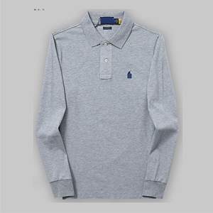 <span class=keywords><strong>Polo</strong></span> da <span class=keywords><strong>Uomo</strong></span> Personalizzata con Logo Ricamato Ralph, Alta Qualità, <span class=keywords><strong>Manica</strong></span> <span class=keywords><strong>Lunga</strong></span>, in Cotone - Product Image 3