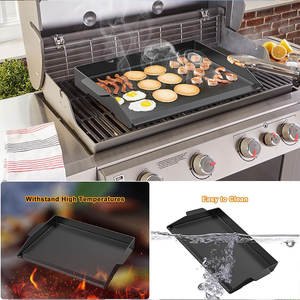 Piastra da cucina antiaderente <span class=keywords><strong>in</strong></span> <span class=keywords><strong>ghisa</strong></span> Pre-stagionata con piastra Grill alta per pareti laterali per una facile preparazione del cibo - Product Image 5