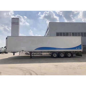 Semirremolque refrigerado con ruedas, de servicio pesado, semirremolque de 50 toneladas, fabricante, nuevo, 12 remolques de camión de acero - Product Image 1