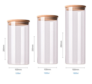 Tarro de almacenamiento Cafetera para cocina y camping Tarro de almacenamiento de alimentos de vidrio de 200ml <span class=keywords><strong>con</strong></span> hermético - Product Image 5