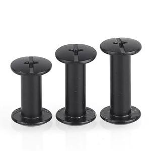 Custom Logo Black Carbon Steel Chicago Binding Post Schroef Metalen Schroef Post Nagel Klinknagel 6Mm 12Mm - Product Image 1