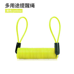 मोटरसाइकिल साइकिल स्कूटर एंटी-चोरी केबल डिस्क लॉक स्टील तार रस्सी टीपू इन्सुलेशन 1 मीटर लंबाई - Product Image 4