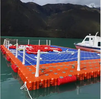 Pont flottant modulaire en HDPE de l'usine Botai, ponton flottant facile à assembler, pont flottant 500x500x400mm, protection UV pour la pêche