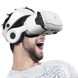 2024 gran oferta 3D película Video 4K VR gafas para teléfono móvil Android y iPhone teléfono montaje auriculares adultos VR gafas caja G02EF