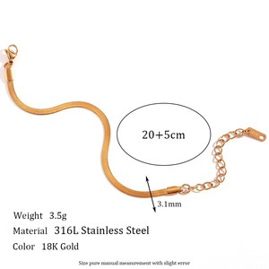 Braccialetto alla caviglia con catena del piede da <span class=keywords><strong>donna</strong></span> senza appannamento De Cheville PVD Jewelry cavigliere in acciaio inossidabile placcato <span class=keywords><strong>oro</strong></span> 18 carati per le donne - Product Image 5