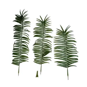 artificial coconut leaves props Outdoor wind resistance wholesale simulation plant silk leaves