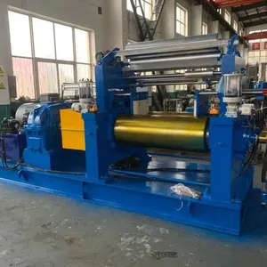 Hot Sale XK-450*1200 Two Roll Rubber Mixing Mill With Stock Blender