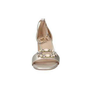 Women's Heeled Sandal 6 Cm Air Color Size 37 With Crystal Buckle Decorative Ankle Strap - Product Image 3