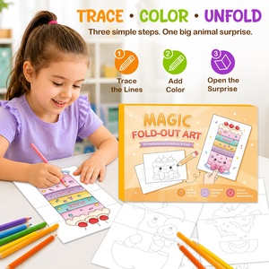 <span class=keywords><strong>ภาพ</strong></span>พับระบายสีธีมอาหารสำหรับเด็ก 30 ชิ้น ฝึกการติดตามเส้นก่อน<span class=keywords><strong>ระบายสี</strong></span> เสริมสร้างความรู้ด้านศิลปะ DIY - Product Image 3