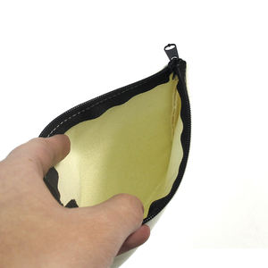 Wholesale Zipper Makeup Eco-Friendly Cotton <b>Accessory</b> Pouch Double Sided Cosmetic <b>Bag</b> Canvas With - Product Image 2