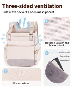 Secure and Comfortable Pet <b>Carrier</b> <b>Backpack</b> with Multiple Storage Pockets - Product Image 3