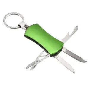 New Creative Đa Chức Năng Dao Thép Không Gỉ 4 Trong 1 Gấp Dao Với Chai Opener Mini Xách Tay Ngoài Trời Pocket Knife
