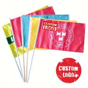 Banderas de Mano con Asta de Madera, Impresas Digitalmente en Poliéster, con Logotipo, Tamaño Personalizado y Diseño Duradero - Product Image 4