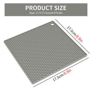 Tapis de <span class=keywords><strong>table</strong></span> en silicone nid d'abeille résistant à la chaleur, support à <span class=keywords><strong>fondue</strong></span> et sous-verre en argile pour la cuisine à domicile, ustensiles de cuisine - Product Image 3