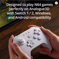 Manette sans fil 8Bitdo N64 pour jeux analogiques 3D Switch/Switch2/Windows/Android N64 BT