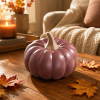Décoration de Hallowmas en gros pas cher créatif citrouille ornement mat en céramique accessoires de décoration de la maison