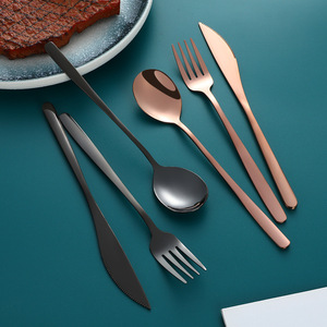 Stainless Steel Cutlery Set Knife Fork Spoon <b>Mirror</b> Polished Dishwasher Safe Household Tableware - Product Image 4